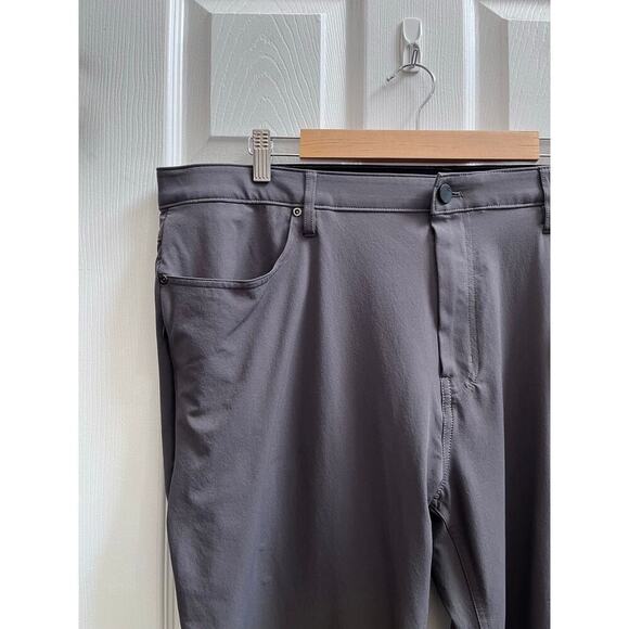 01.Algo Stitch Fix Performance Charcoal Stretch Pant 28in Inseam Tag Size 40x30 - Picture 3 of 10